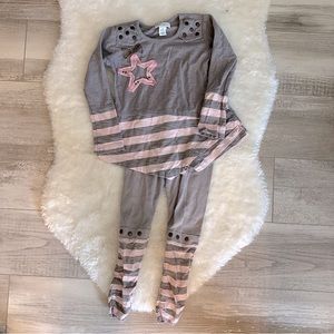 Naartjie Top & Leggings Outfit Size 3